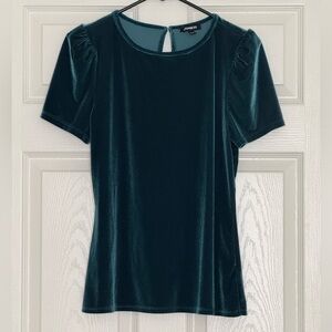 Green Velvet Top